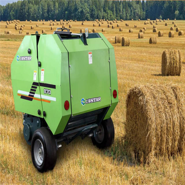 hot sale farm machinery mini small Round Haybaler 850,870,1070,1090 for mini tractor,agriculture machinery  mini round baler