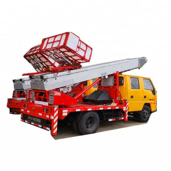 Buy 22m truck/ mounted aerial platform work with cherry picker/aerial lift crane truck From FRANCE shipping worldwide