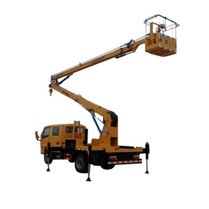 Buy 22m truck/ mounted aerial platform work with cherry picker/aerial lift crane truck From FRANCE shipping worldwide