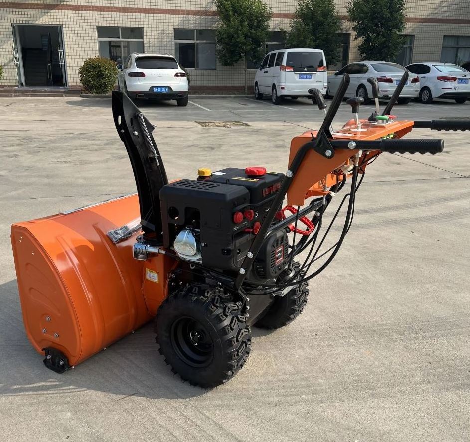 Electric Start Hand Push Self-Propelled Snow Removal Blower Equipment 3 Point Gas Snow Sweeper