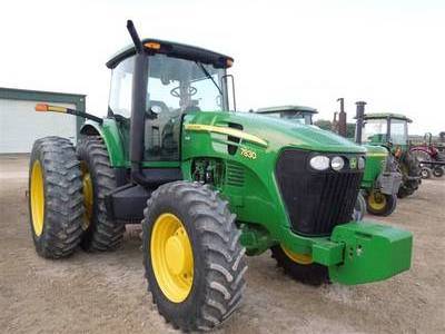 fairly used John and Jeere tractor 110 horse power-4 wheel drive Tractors and get free front loader