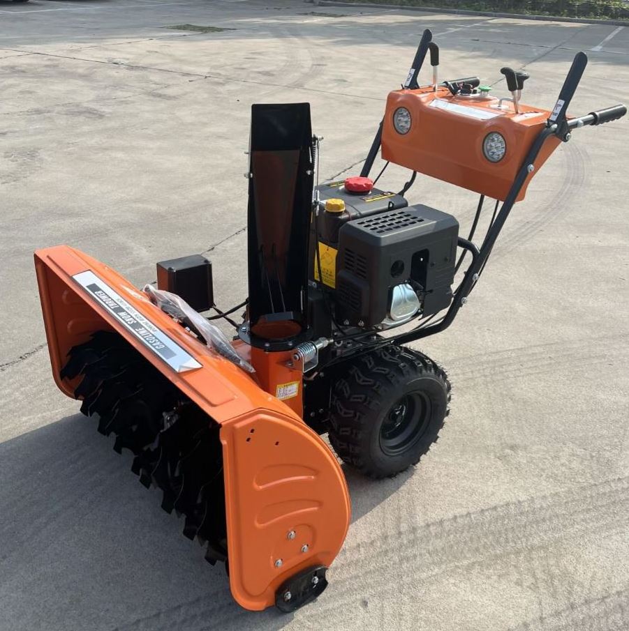 Electric Start Hand Push Self-Propelled Snow Removal Blower Equipment 3 Point Gas Snow Sweeper