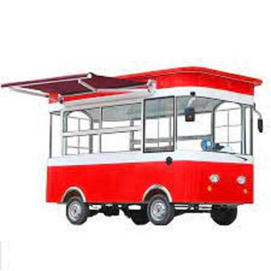 Best Selling Food Trailer Mobile Fast Food Concession Truck Ice Cream Roll Cart Trailer Mobile Hot Dog Food Vending Truck