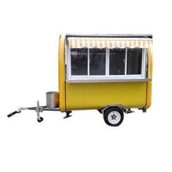 New Mobile Modern Fast Food Vending Cart Trailer Truck For Sale Pink Black Yellow Green