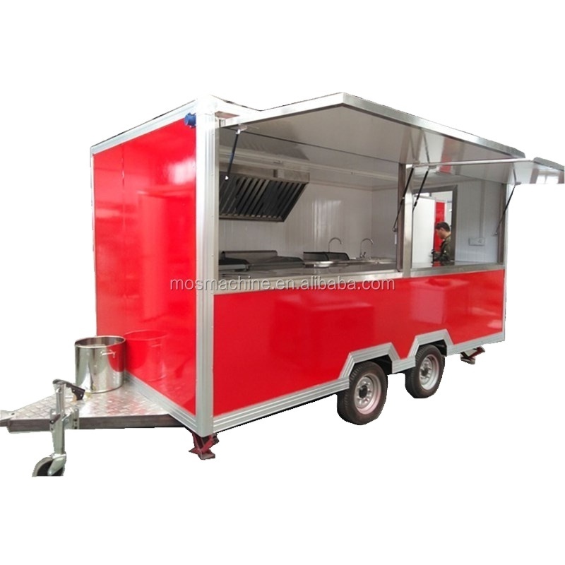 Wholesale mobile coffee trailer 7.5 ft mobile food cart food truck for sale