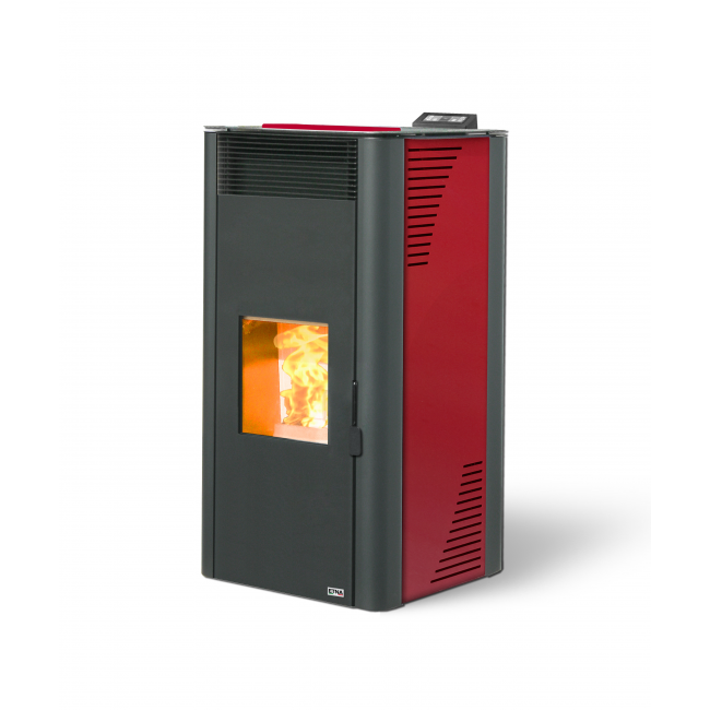 Eco-Friendly Made In Italy European Minimalist Home Domestic Indoor Electric Wood Pellet Stove