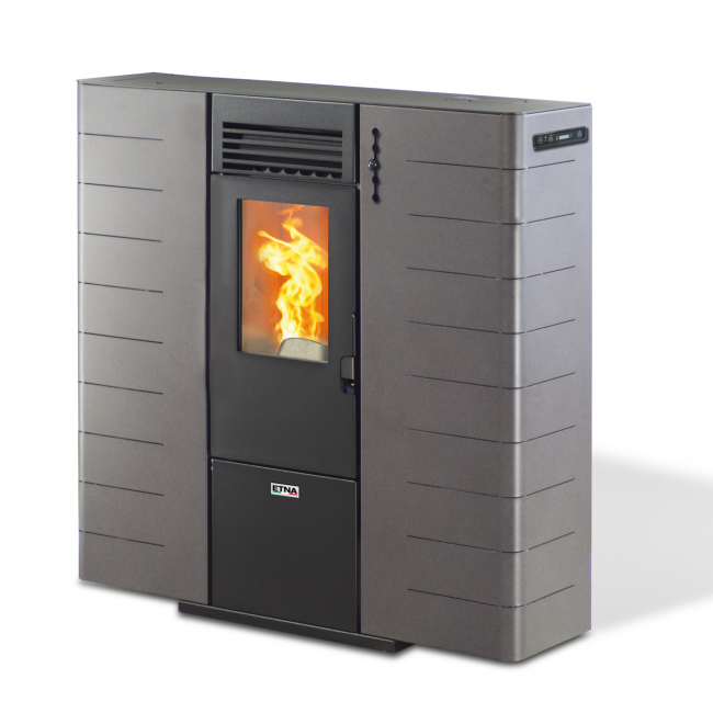 Eco-Friendly Made In Italy European Minimalist Home Domestic Indoor Electric Wood Pellet Stove