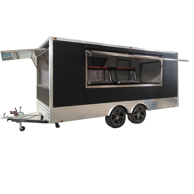 Food Cart Food Trailer Mobile Food Truck Hot Dog Cart With Grill And Deep Fryer For Sale