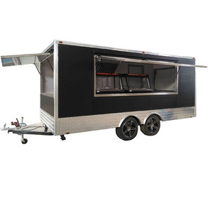 Food Cart Food Trailer Mobile Food Truck Hot Dog Cart With Grill And Deep Fryer For Sale