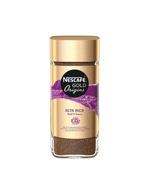 Nescafe Gold ORIGINS Alta Rica Instant Coffee, 100 g - Freeze dried soluble coffee made from 100% pure coffee beans