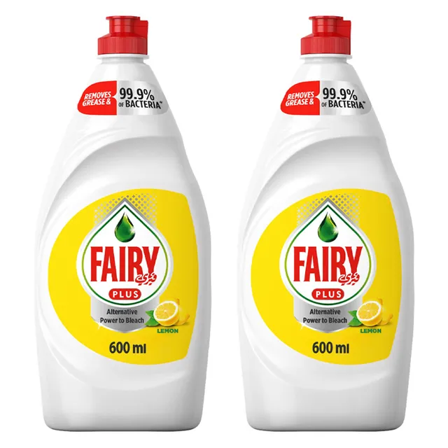 Fairy Plus Lemon Dishwashing Liquid Soap, 800 ml - powerful and effective dishwashing liquid soap