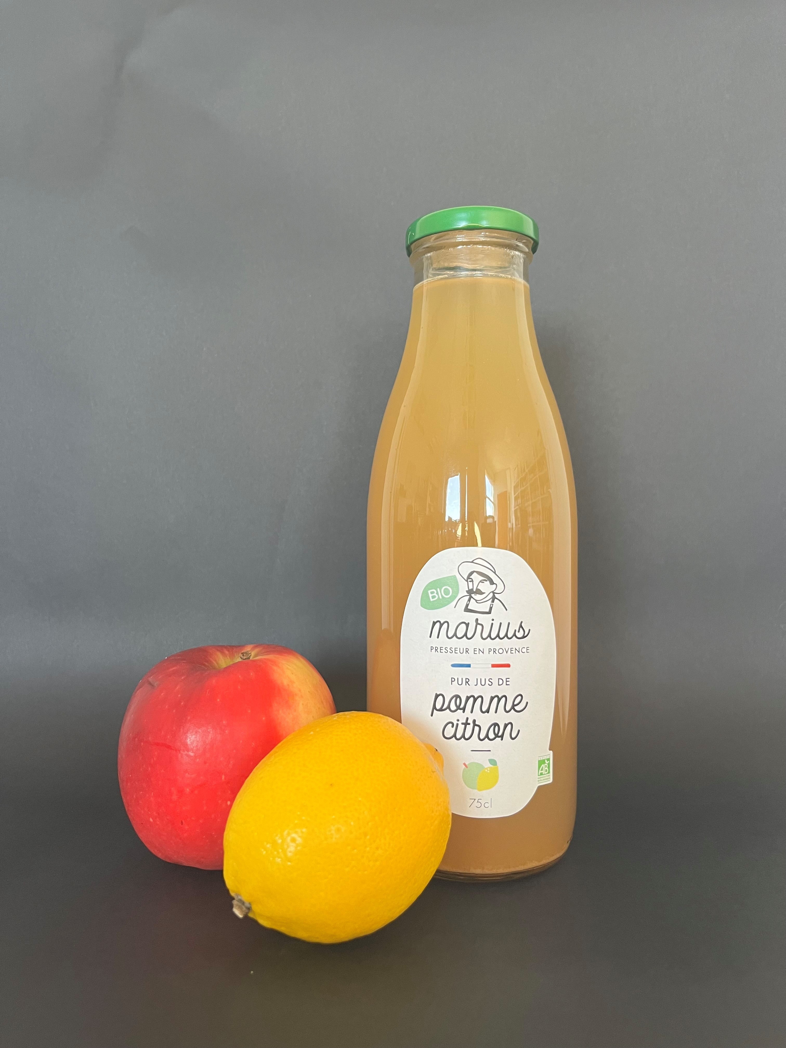 Marius Fruit Juice Provence Factory Direct Sale Pasteurization Pure Organic Lemon Apple Juice