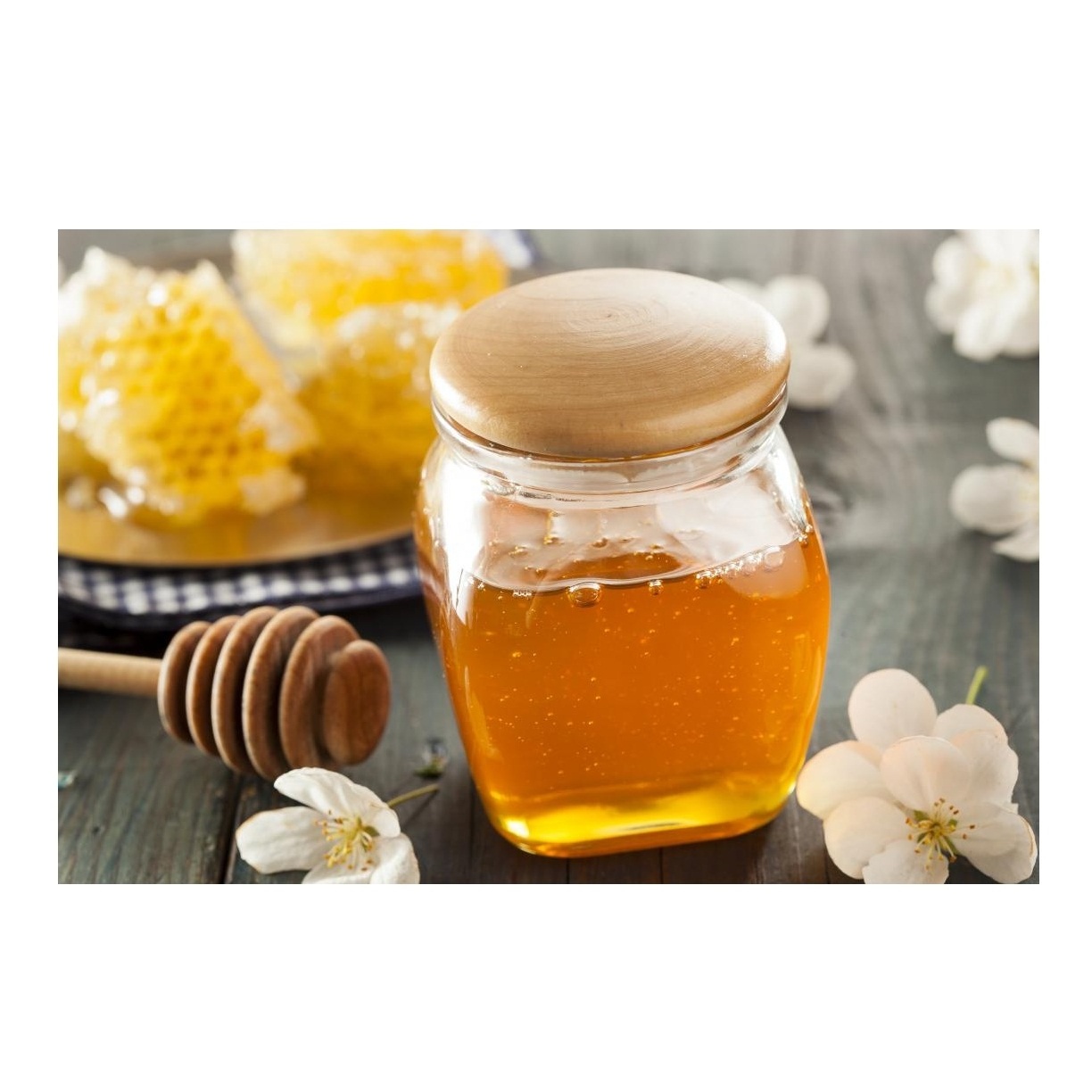 100% Pure Raw Mustered Blossom Natural Bee Honey