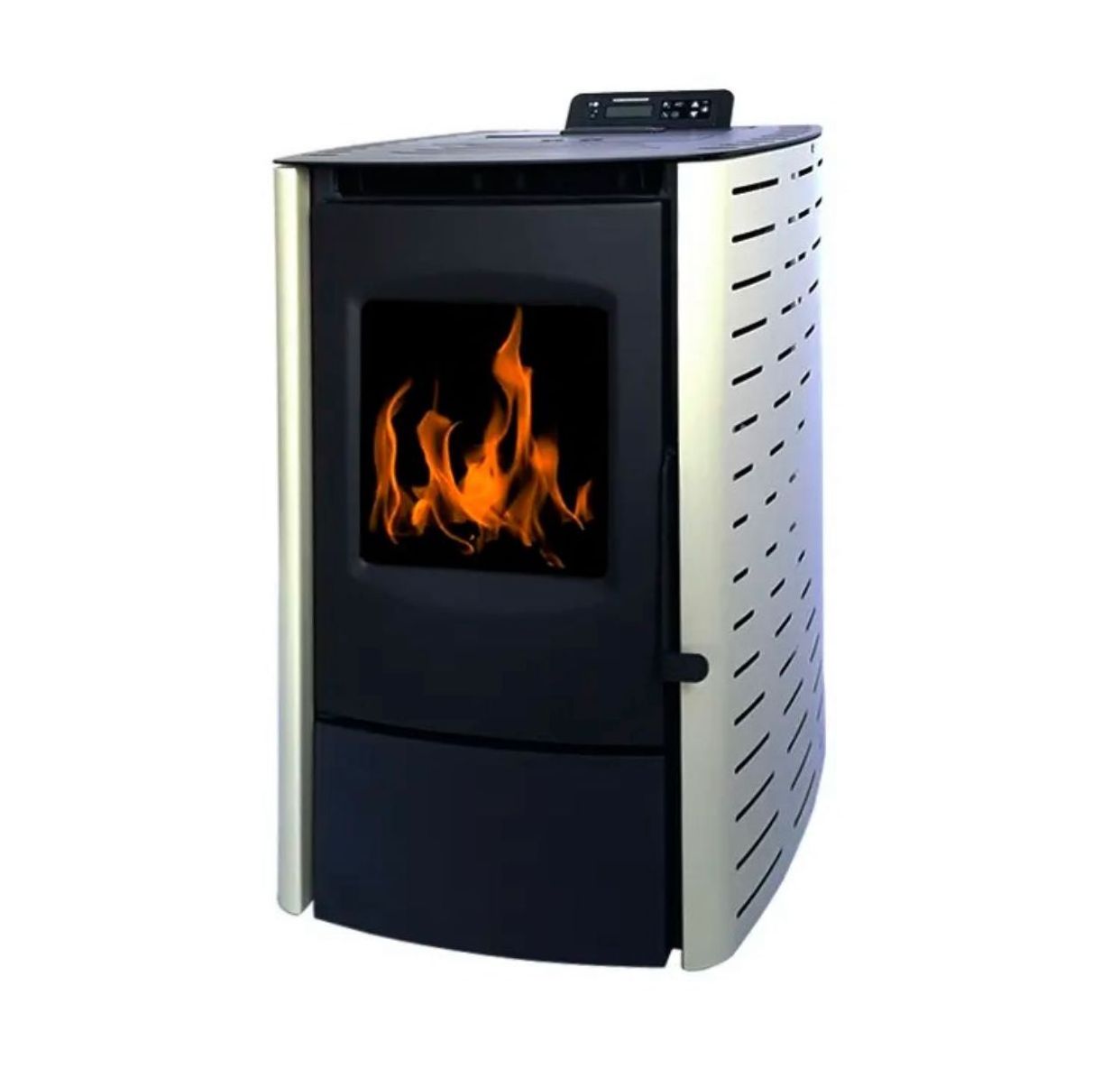 Classic cast iron cheap price low noise fireplace wood burnining small pellet stove A06 for sale