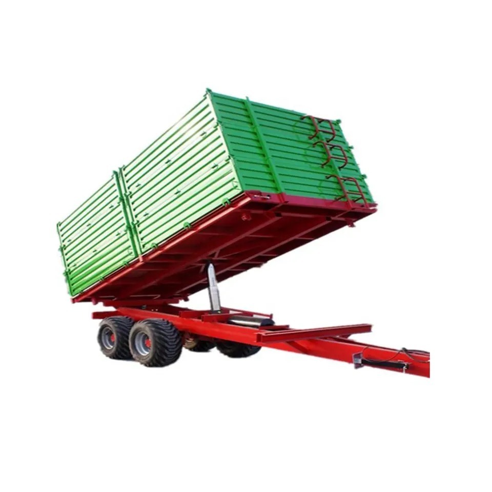 Used Quality Hydraulic Agriculture Farm Trailer European agricultural small single-axle two-wheel trailer Available for sale Now