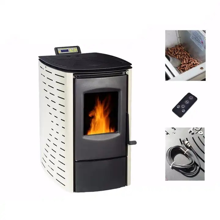 Smokeless Modern style small wood pellet Stoves for heating System Available For Sell