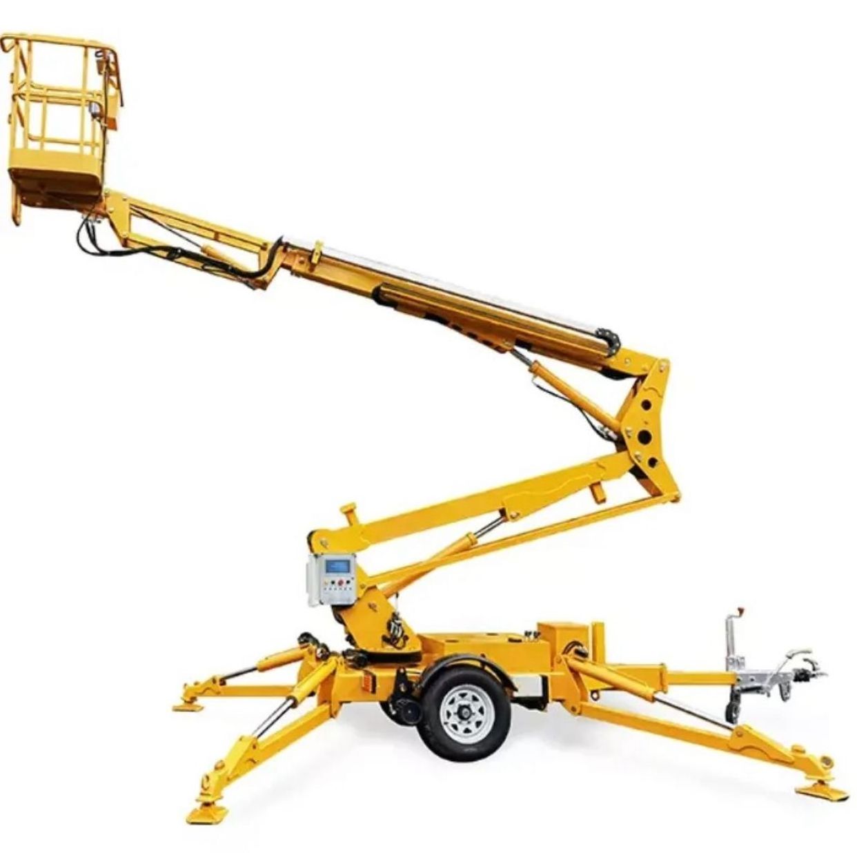 60ft Small Electric Self Propelled Boom Lift Hydraulic Manlift Articulating Telescopic Cherry Picker for Maintenance