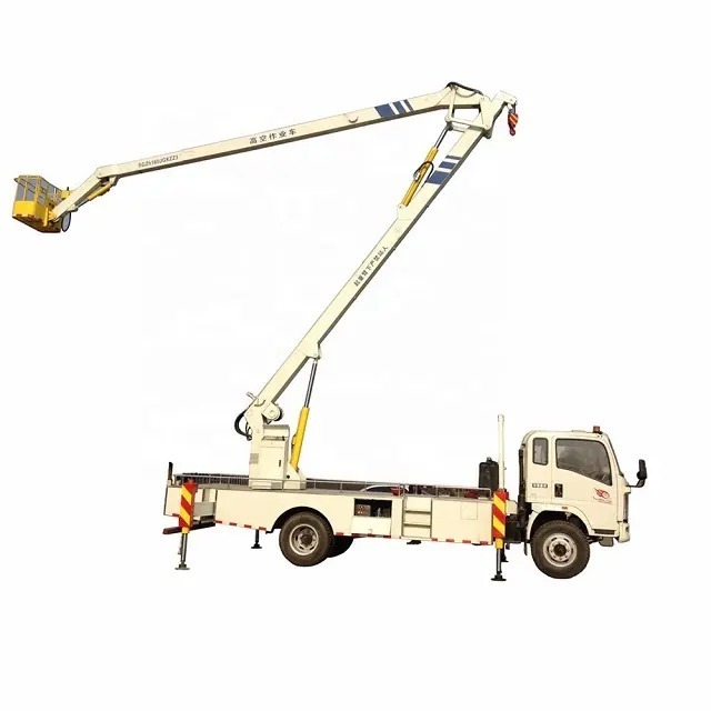 Hydraulic Construction Work Platform Cherry Picker12 Meter Moving House Ladder Truck For Sale