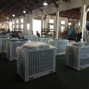 Mini Refrigeration Air Cooled Condenser Copper Steel Stainless Frame Loose Food Sales Welding Support Thread Material