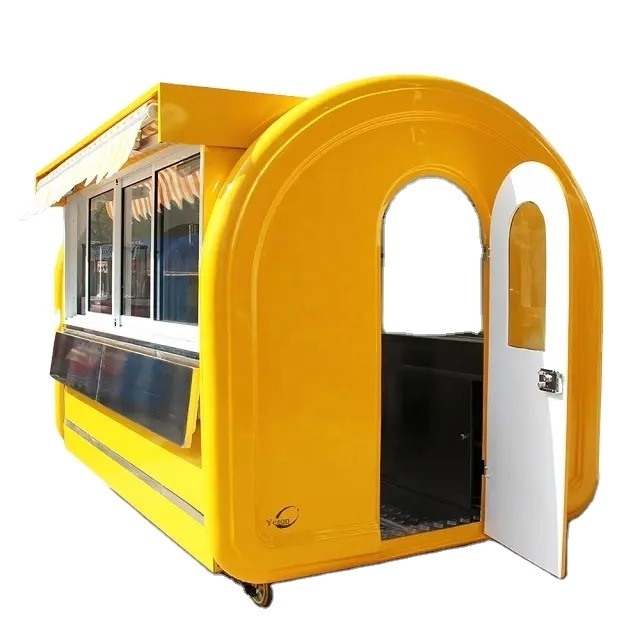 Wholesale Price Mobile Hotdog Food Trucks Mobile Ice Cream Food Truck Trailer Crepe Food Cart for Sale