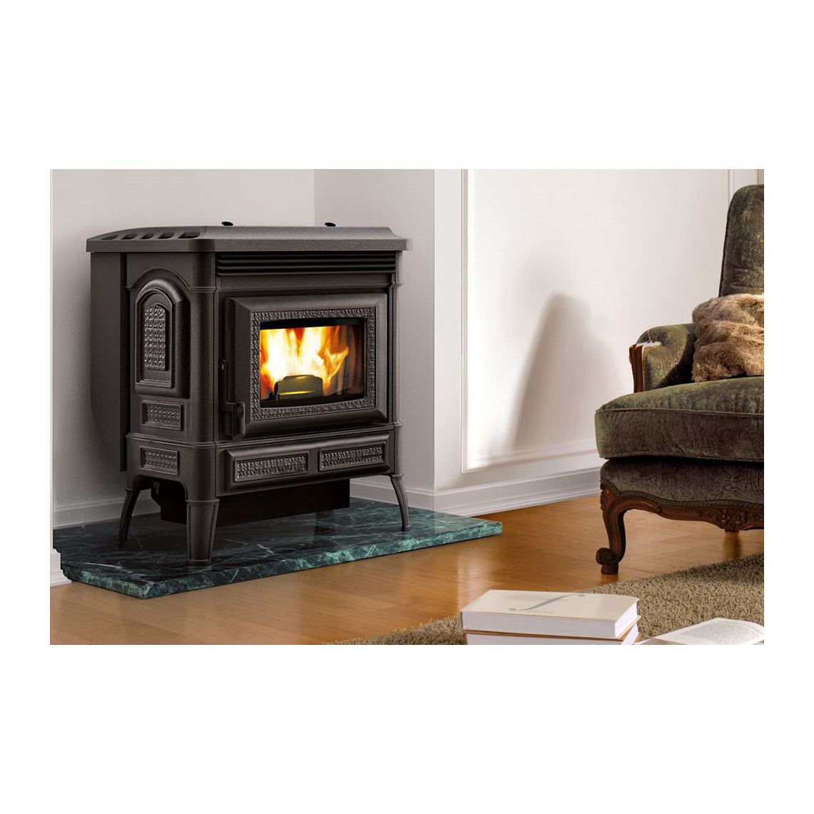 Pellet heating stove wood stove indoor heating wood burning available in stock.wood pellet stove with pellet stov