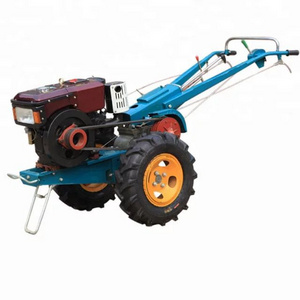 New 15hp Diesel Engine Hand Walk Behind Walking Tractor Two Wheel Walking Tractor For Agriculture