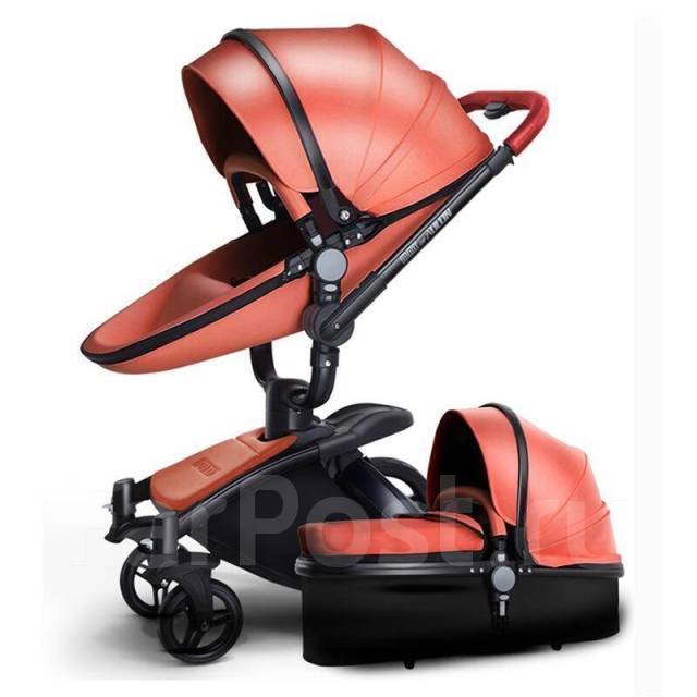 Stock Factory Price 2023 Leather Cheap Baby Strollers With Car Seat /Buy 3 in 1 Strollers Walkers Carriers for sell