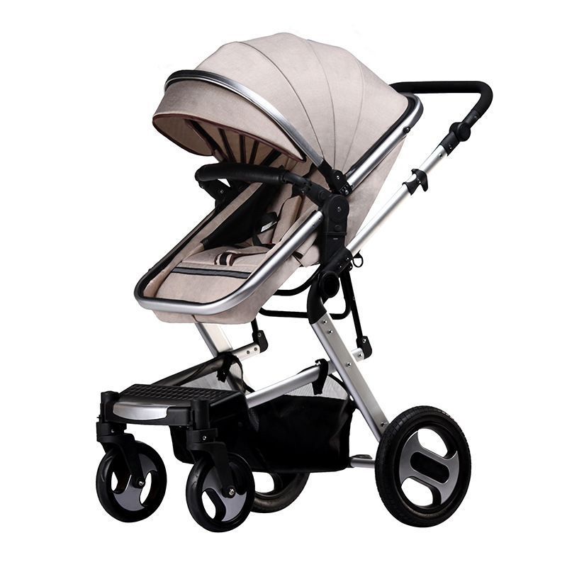 Stock Factory Price 2023 Leather Cheap Baby Strollers With Car Seat /Buy 3 in 1 Strollers Walkers Carriers for sell