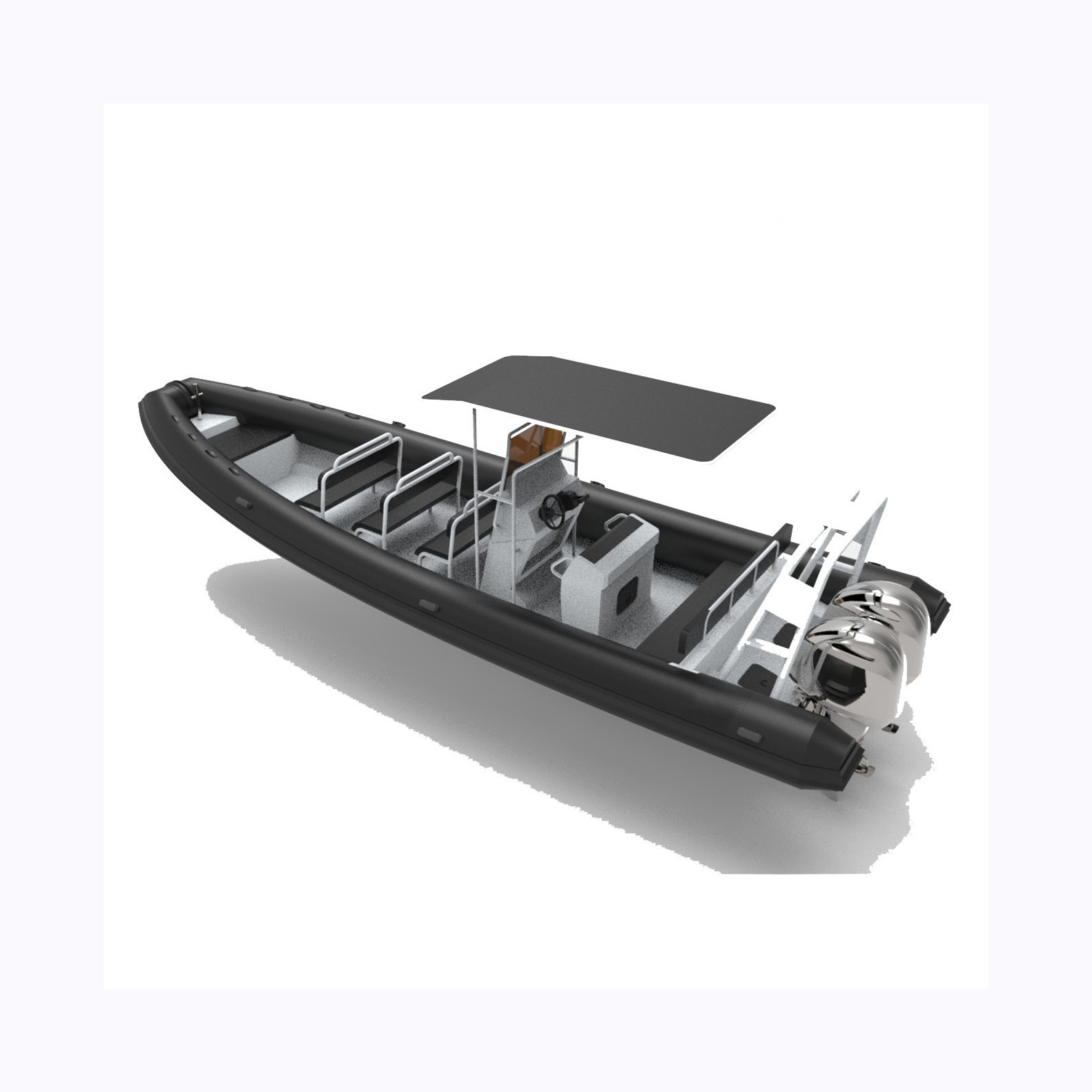 Hot Sale RIB 480 16ft Semi-rigid Fiberglass/Aluminum RIB Boat /PVC Inflatable Boats