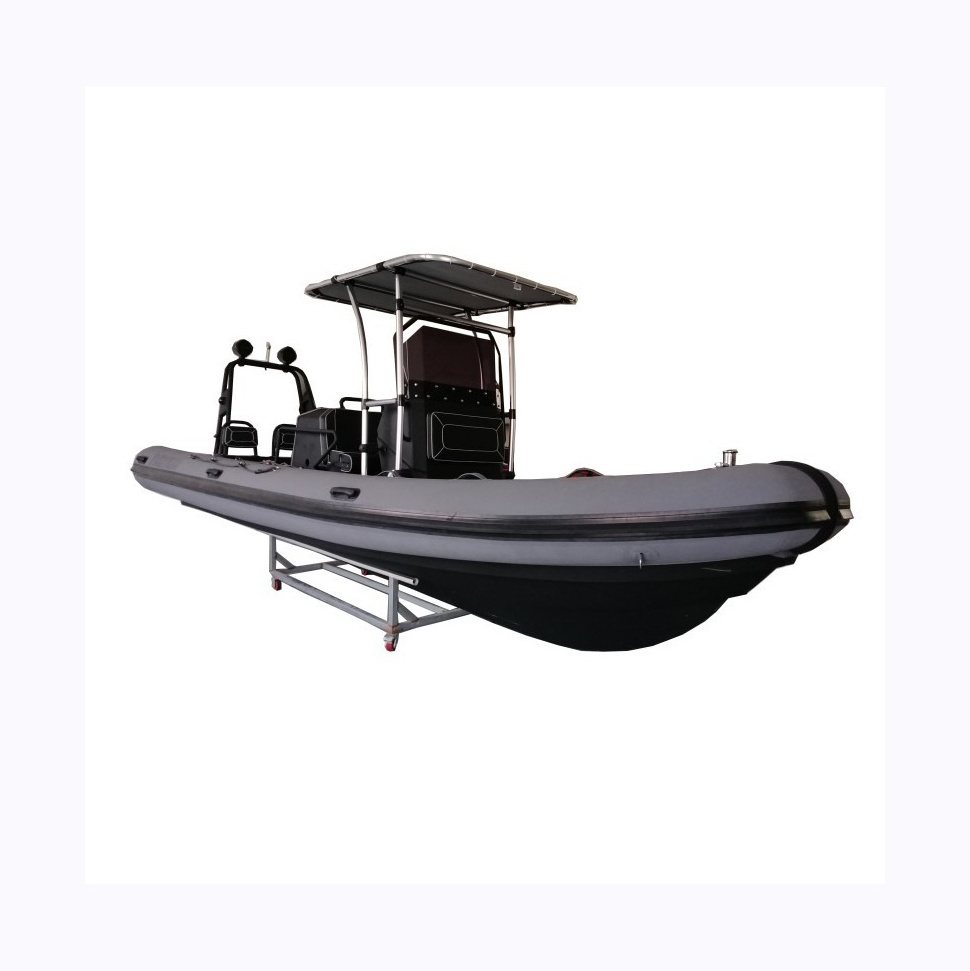 Rigid patrol high speed sport hull rib inflatable boat 860 With T Top