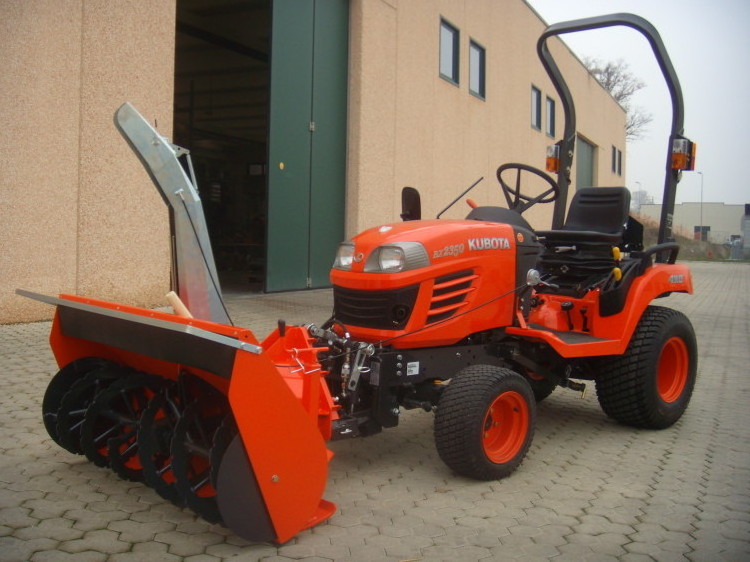 Mini Tractor with snow blower attachment lawn mower model Kubota blower