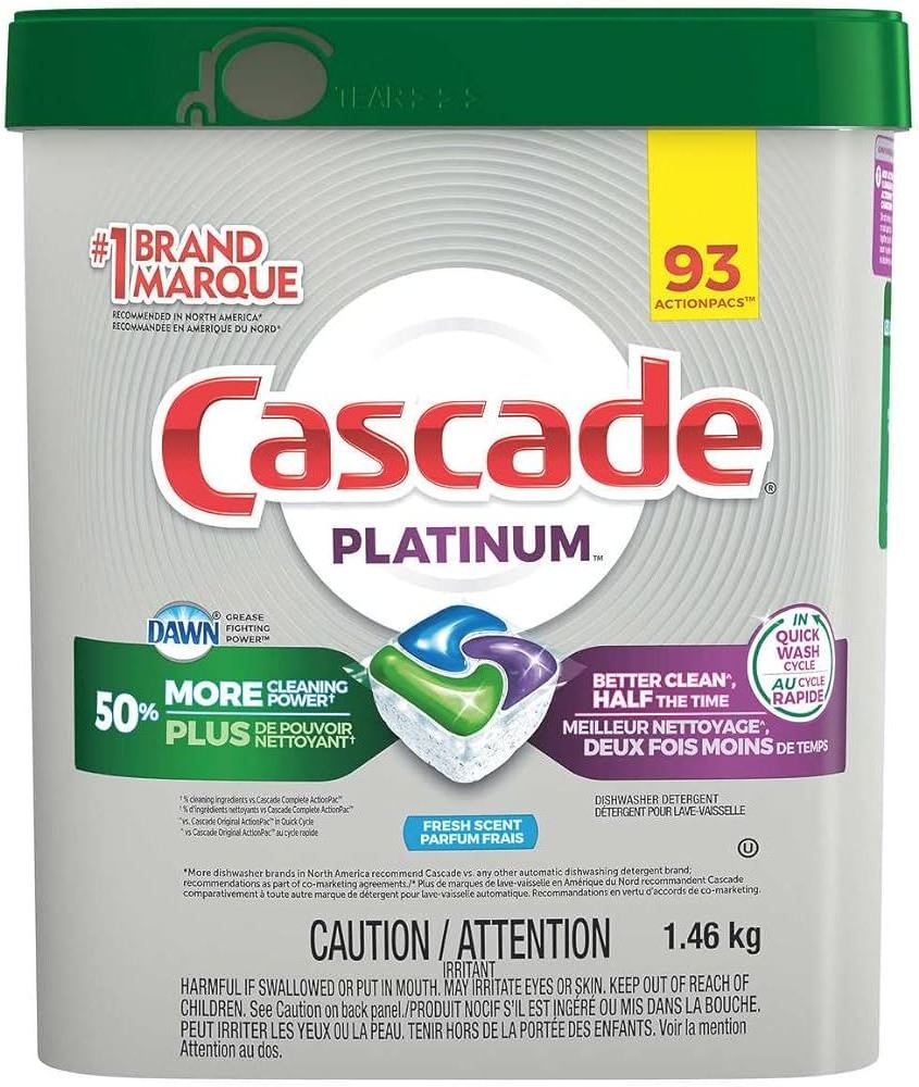 Best Genuine Cascade Complete Dishwasher Detergent 62 Pods Fresh Scents- Available at wholesale