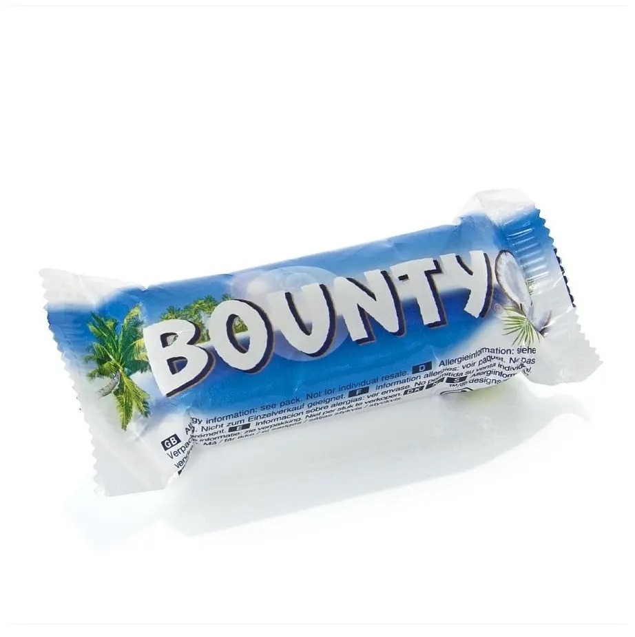 100% Pure Quality Bounty Bar Chocolate 57g At Best Cheap Wholesale Pricing