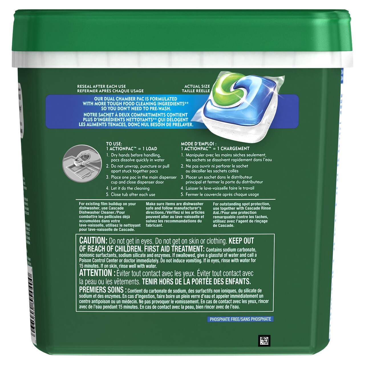 Best Genuine Cascade Complete Dishwasher Detergent 62 Pods Fresh Scents- Available at wholesale