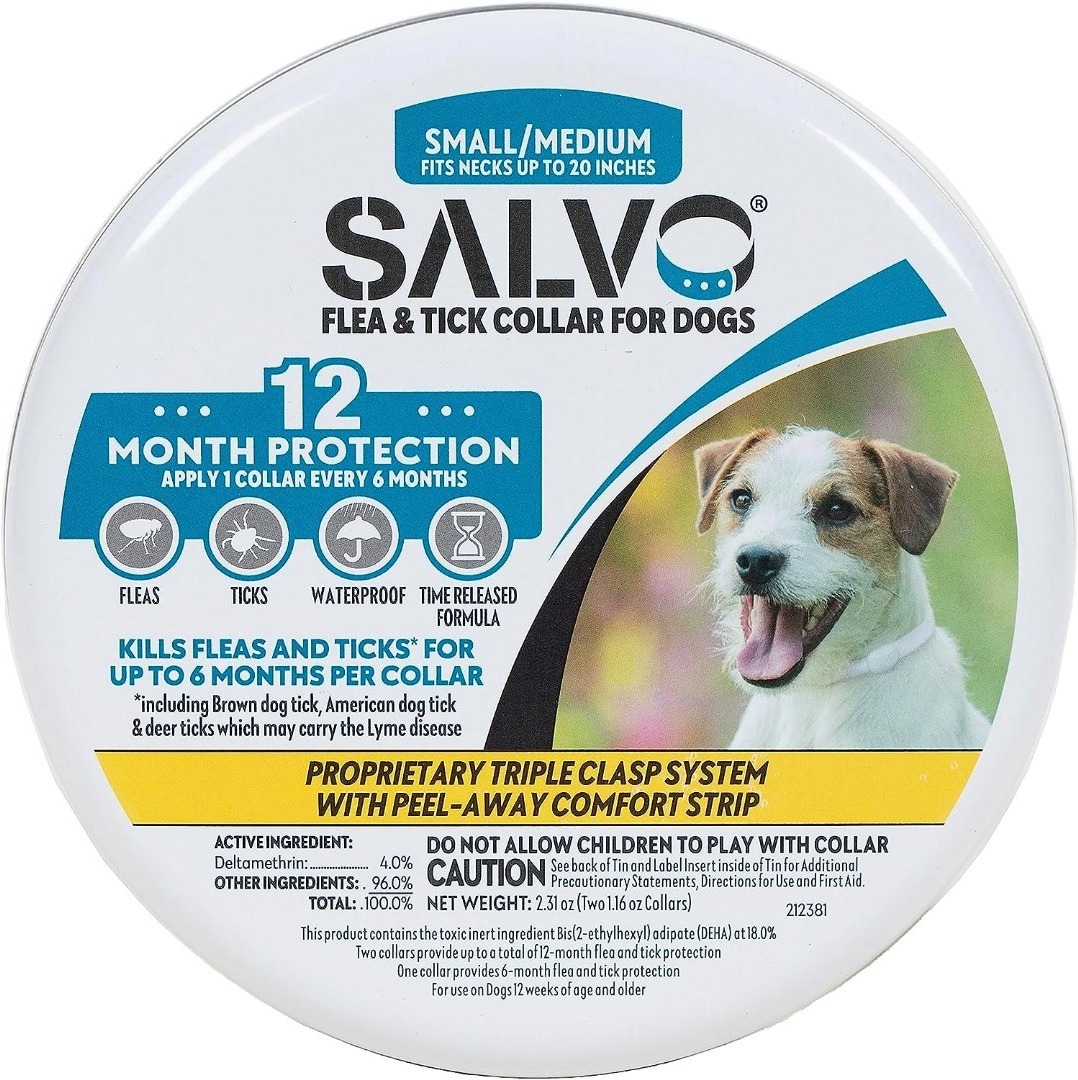 Promika Salvo Flea & Tick Collar for Dogs 2pk Large