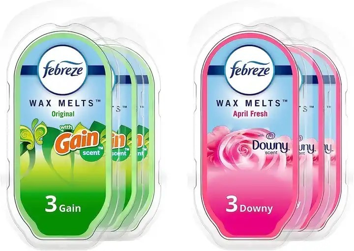 Febreze Wax Melts, Wax Melt Warmer Cubes, Wax Warmer Cubes, Gain Original Scent, 6 packs, 6 cubes each, Air Freshener