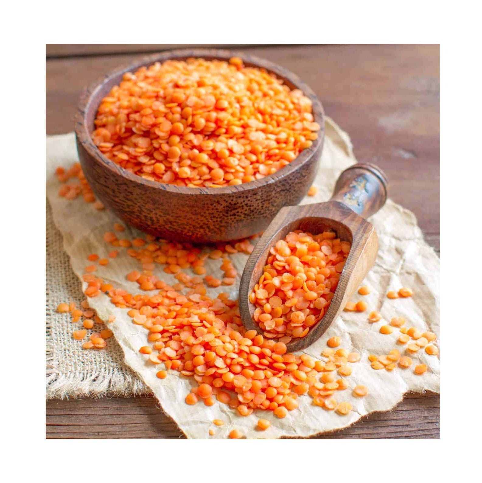 High Quality Cheap Wholesale Price Organic Canadian Red Lentils / Split Red Lentils For sale