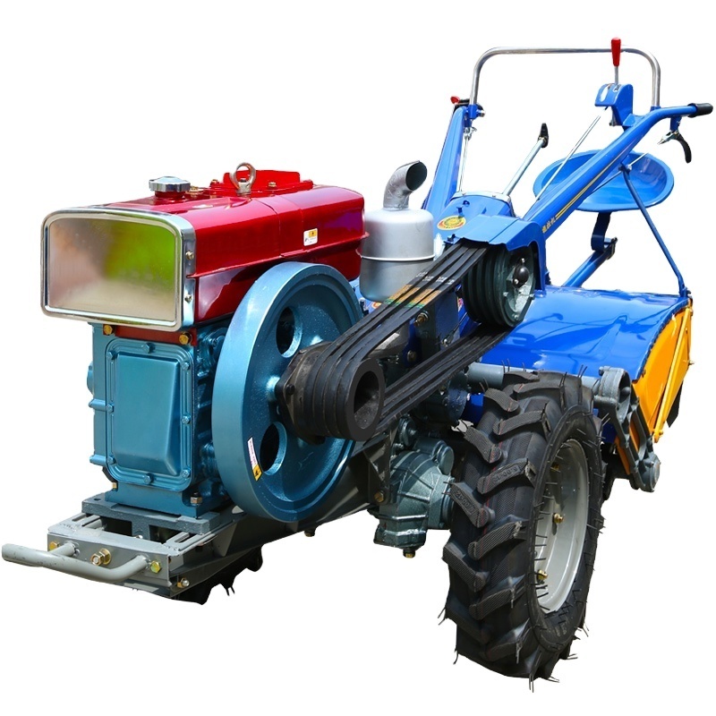 Best Selling Farm Machine Two Wheel Hand 12HP 13HP 15HP Held Walking Tractor Walk Behind Tractor