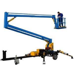 Newley and Used Cherry Picker 10m 12m 16m aerial work trailer telescopic lift towable spider lift cherry picker