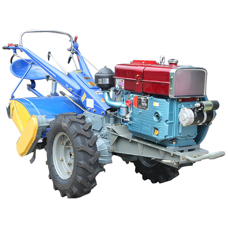 Best Selling Farm Machine Two Wheel Hand 12HP 13HP 15HP Held Walking Tractor Walk Behind Tractor