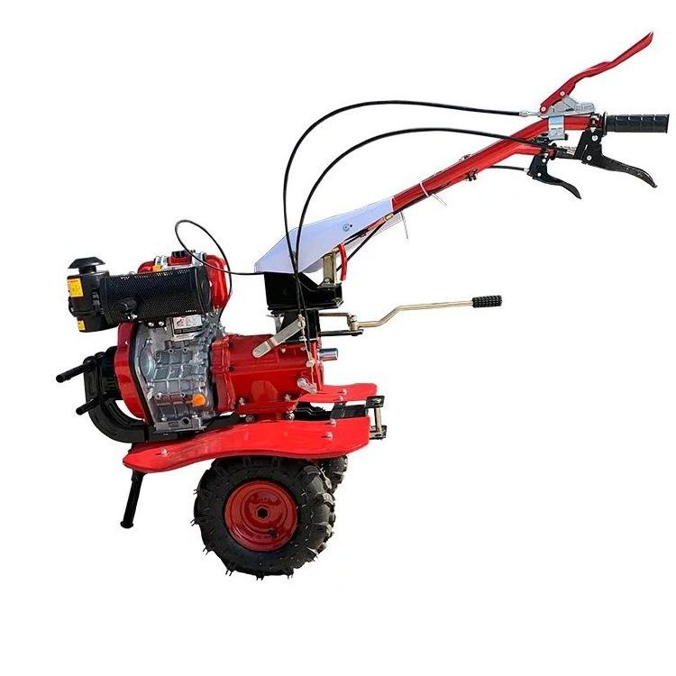 o Wheel THot Sale Small Farm Walking-tractor-15hp Diesel Engine Hand Walk Behind Walking Tractor Two Tractor Agricultural