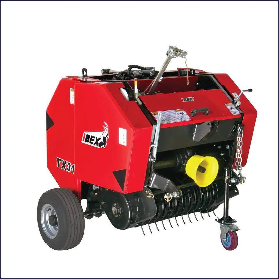 Tractor PTO Driven Mini Round Hay Straw Baler/Mini Round Baler Twine Wrap Baler Round Hay Straw