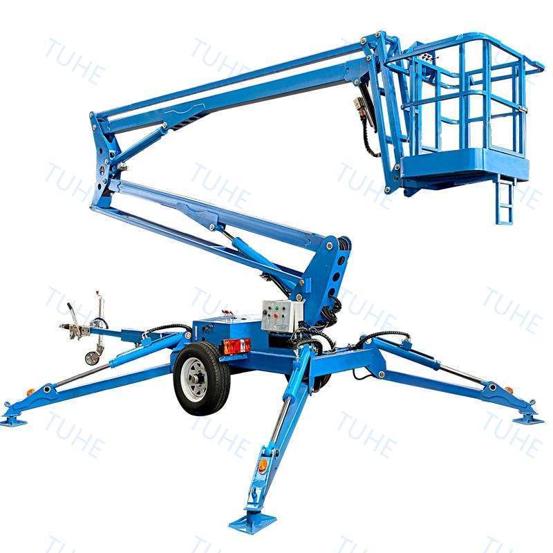 Cheap Price 360 Spin 8-20m 250kg Towable Telescopic Arm cherry picker For Export