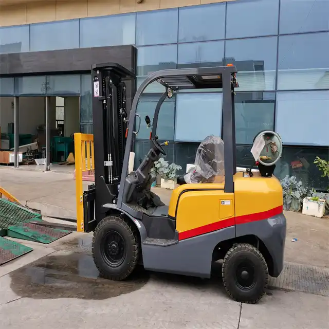 Forklift Motors Sideshift 2.5 Gas Lpg Gasoline 3 Ton Solid Tires 4 m 5 m 6 m Mast Forklift Truck