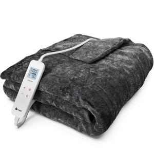 Heated electric throw blanket 6 heat setting winter Electric Warming Blanket Bed Warmer CE GS SAA Winter Christmas Space Baby