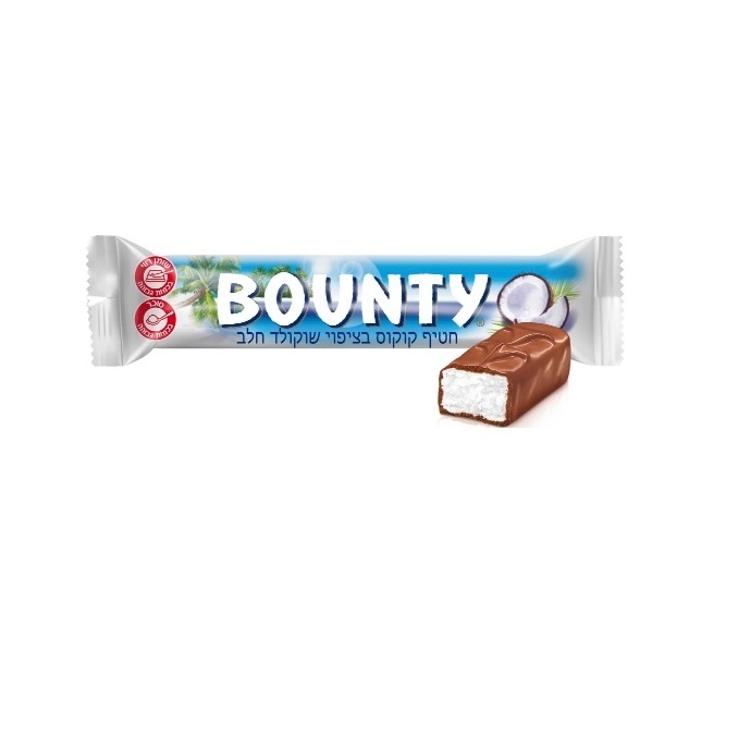 Quality Bounty Chocolate, Coconut Filled Chocolate, 57gm, 24 Bars Box Wholesale Price Supplier