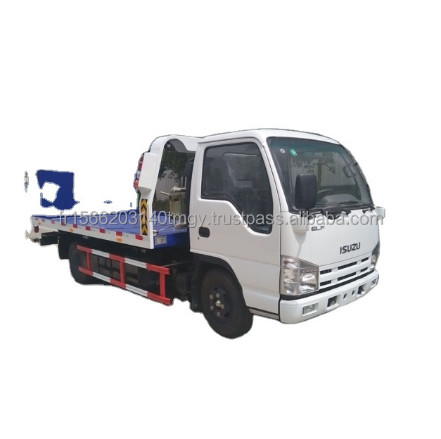 Used / New Japan Isuzu 100p 98HP 4tons Flatbed Towing Truck Road Wrecker Truck Accident-Free left hand right hand drive vehicle