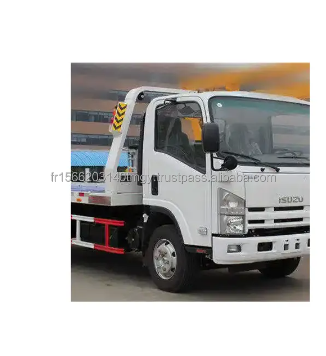 Used / New Japan Isuzu 100p 98HP 4tons Flatbed Towing Truck Road Wrecker Truck Accident-Free left hand right hand drive vehicle