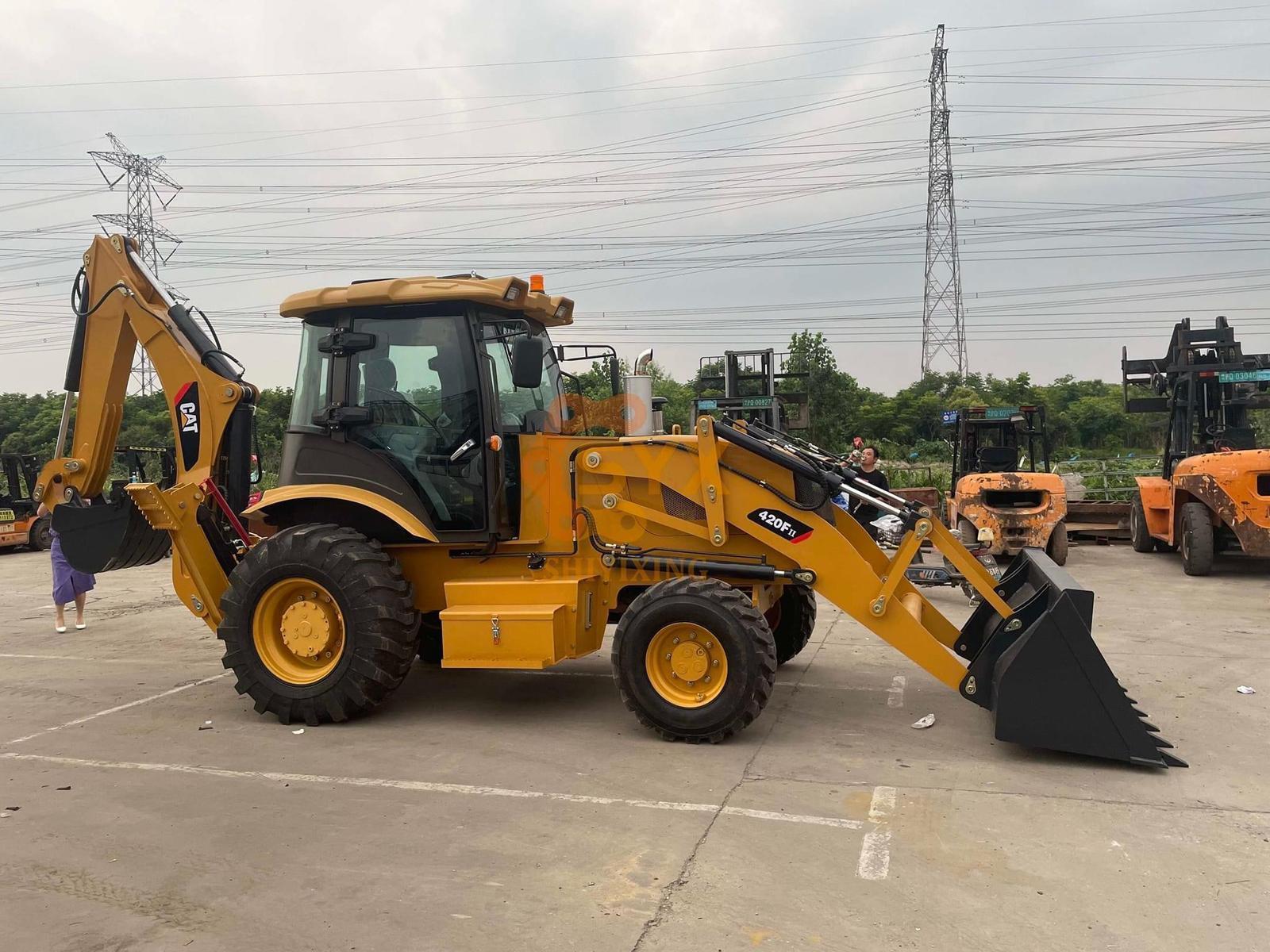 Used Condition 4x4 CAT 420F Used Backhoe for Sale /Used CATERPILLAR 420F Backhoe Loader with Cheap Price