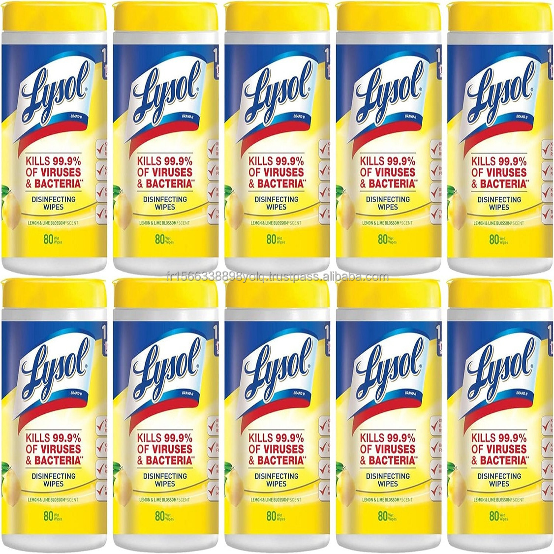 Lysol Disinfectant Wipes, Multi-Surface Antibacterial Cleaning Wipes Lysol Disinfecting Wipes, Lemon & Lime Blossom Scent